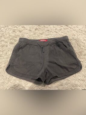 UNIONBAY Women's Charcoal Drawstring Shorts